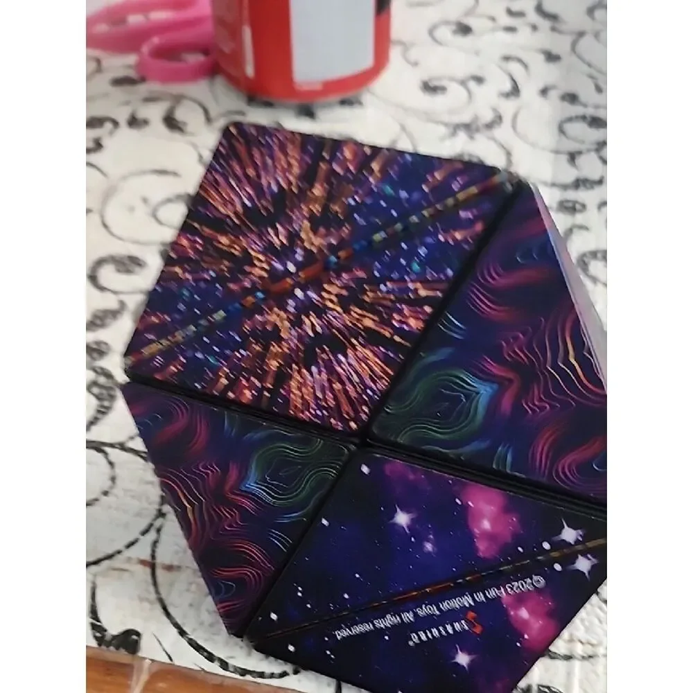 Shasibo Magnetic  Multicolor Patterned Puzzle Cube